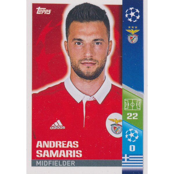 CL1718 - Sticker 296 - Andreas Samaris - SL Benfica
