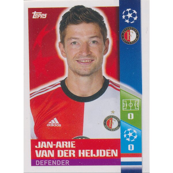 CL1718 - Sticker 411 - Jan-Arie van der Heijden - Feyenoord