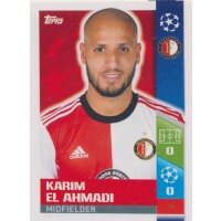CL1718 - Sticker 413 - Karim El Ahmadi - Feyenoord
