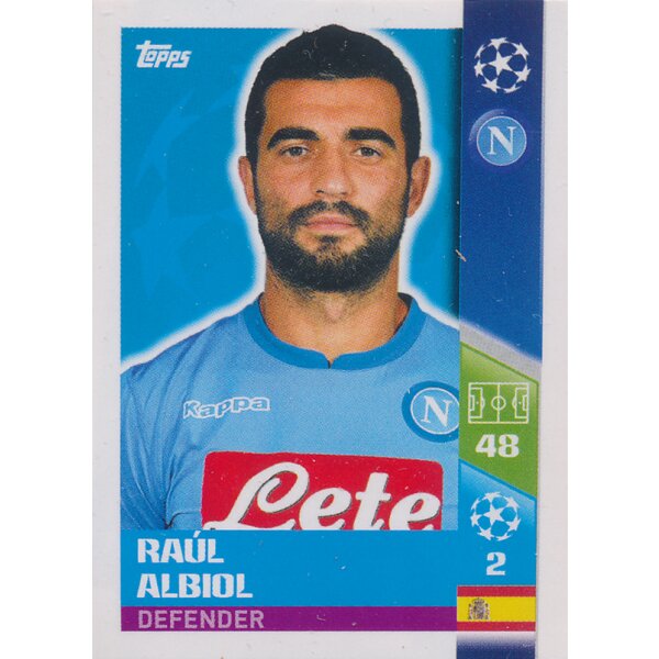 CL1718 - Sticker 459 - Raul Albiol - Play-Off Qhalifying Teams