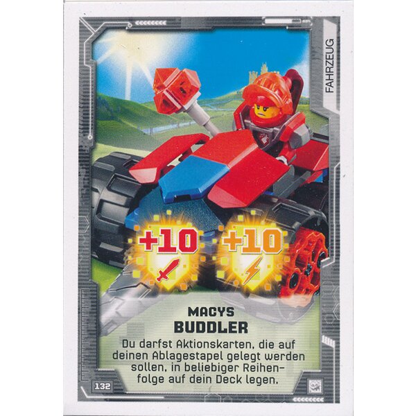 132 - Macys Buddler - Fahrzeugkarten - LEGO Nexo Knights 2