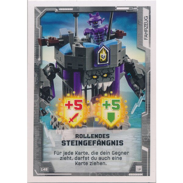 148 - Rollendes Steingefängnis - Fahrzeugkarten - LEGO Nexo Knights 2