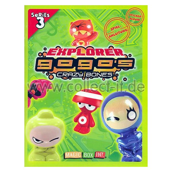 Gogos "Crazy Bones" - Explorer - 3. Series - 1 Sticker Album