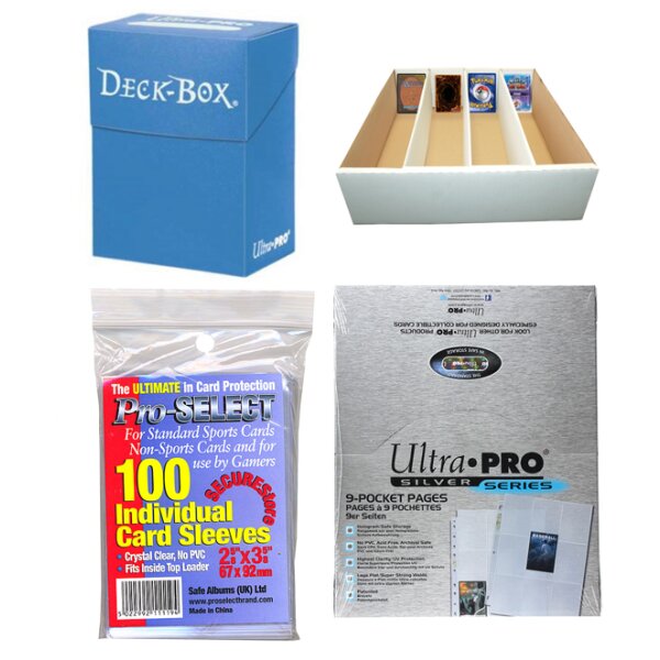 Karten-Organisierung - Riesen Deck-Box + 50 9-Pocket-Seiten + Ultra Pro Deck-Box + 1.000 Hüllen!