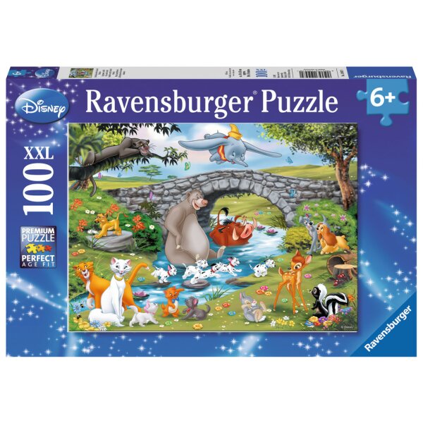 Ravensburger 10947 - Die Familie der Animal Friends - 100 Teile XXL