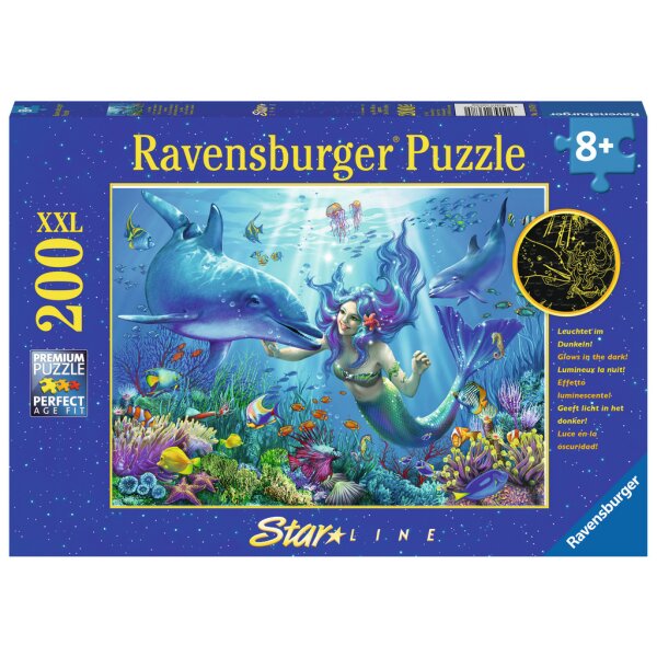 Ravensburger 13678 - Leuchtendes Unterwasserparadies - 200 Teile XXL