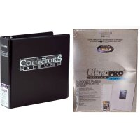 Black Collector Card Album im Set mit 50 Ultra Pro...