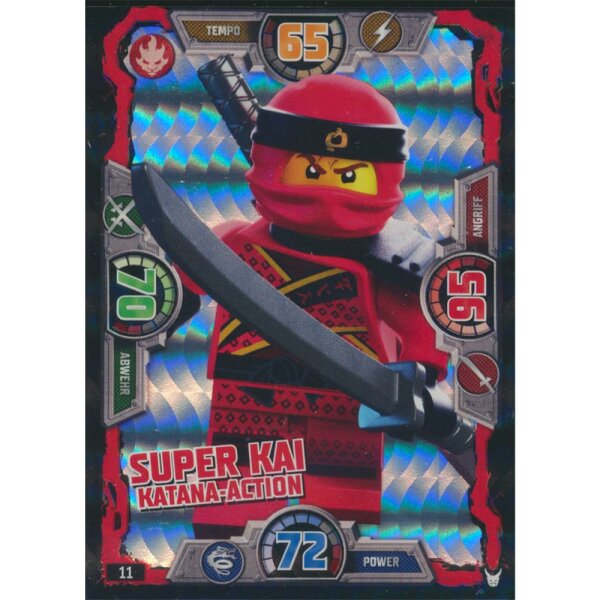011 - Super Kai Katana-Action - Helden Karte - LEGO Ninjago Serie 3