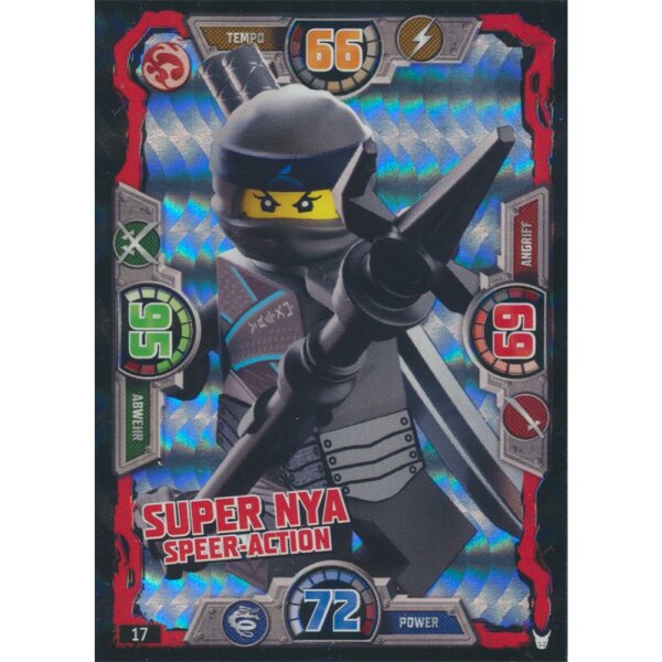 017 - Super Nya Speer-Action - Helden Karte - LEGO Ninjago Serie 3