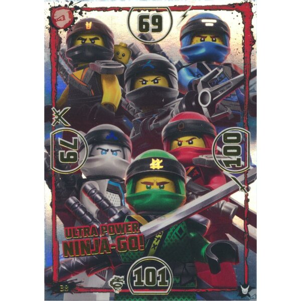 038 - Ultra Power Ninja-Go - Helden Karte - LEGO Ninjago Serie 3