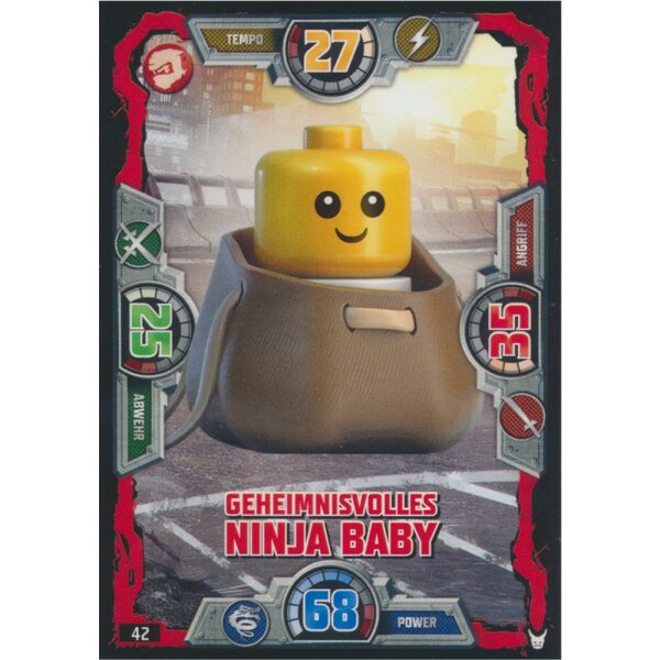 042 - Geheimnisvolles Ninja Baby - Helden Karte - LEGO Ninjago Serie 3