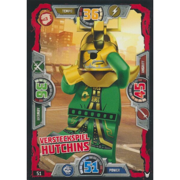 051 - Versteckspiel Hutchins - Helden Karte - LEGO Ninjago Serie 3