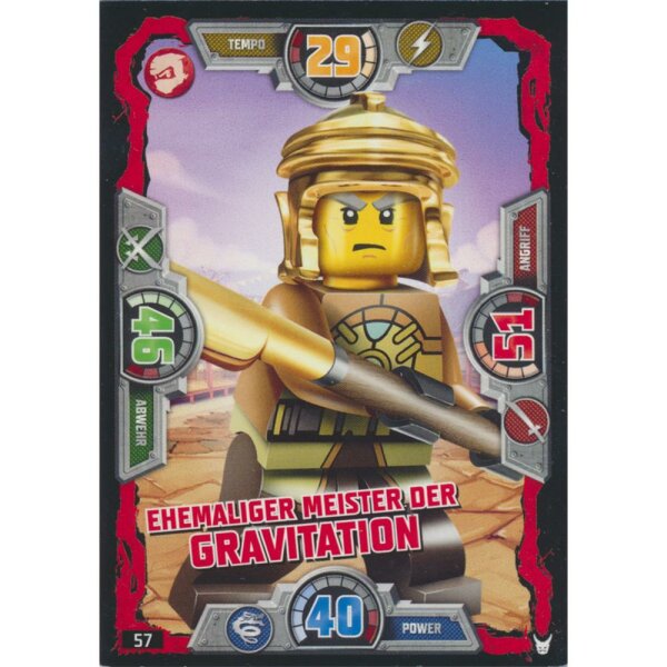 057 - Ehemalige Meisterin der Gravitation - Helden Karte - LEGO Ninjago Serie 3