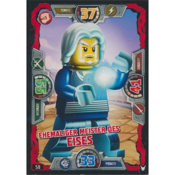 058 - Ehemalige Meisterin des Eises - Helden Karte - LEGO Ninjago Serie 3