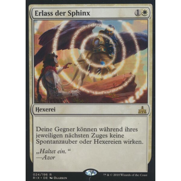 024/196 - Erlass der Sphinx - Rivalen von Ixalan