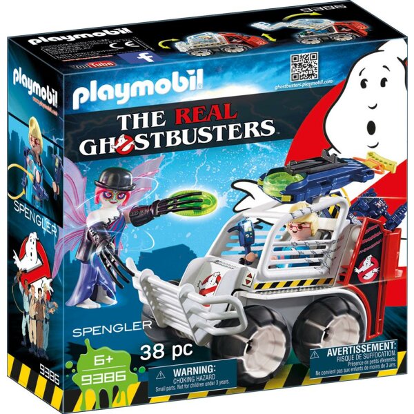 Playmobil The Real Ghostbusters - Mission Pack 9386 - Spengler mit Käfigfahrzeug