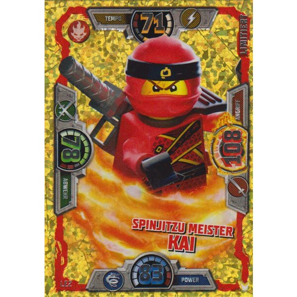 Spinjitzu Meister Kai Ninjago Serie 3 TCG LE 21 Gemeiner Nails LE 2 