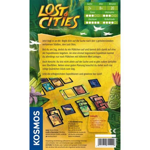 Kosmos 711429 - Lost Cities to go