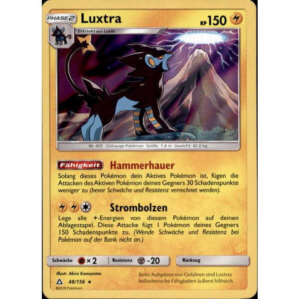 48/156 Luxtra - Holo - Sonne und Mond - Ultra-Prisma