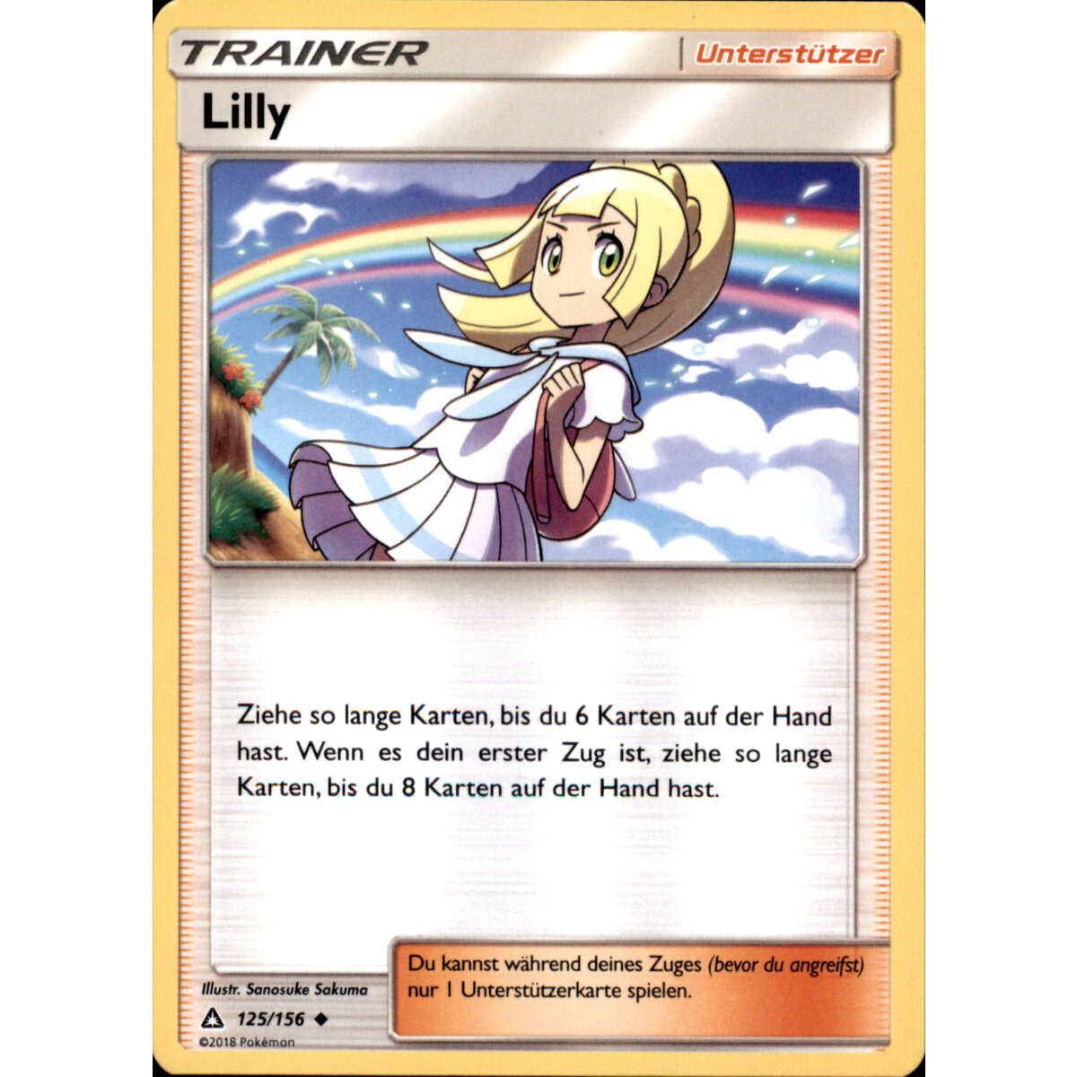 Ultra-Prisma 125/156 Lilly Sonne und Mond Pokemon