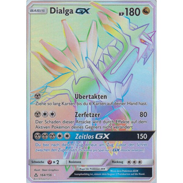 164/156 Dialga GX - Sonne und Mond - Ultra-Prisma