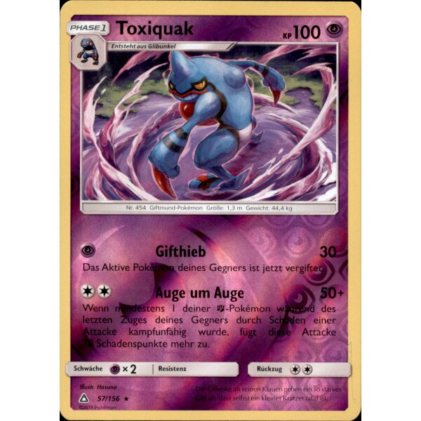 57/156 Toxiquak - Reverse Holo - Ultra-Prisma