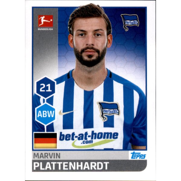 TOPPS Bundesliga 2017/2018 - Sticker 21 - Marvin Plattenhardt