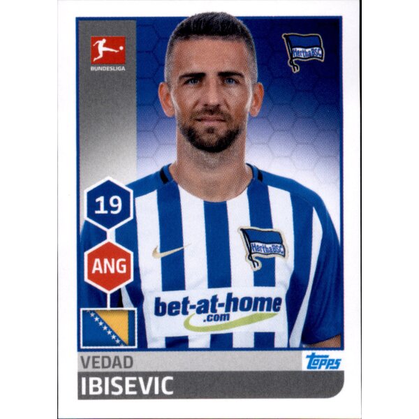 TOPPS Bundesliga 2017/2018 - Sticker 33 - Vedad Ibisevic