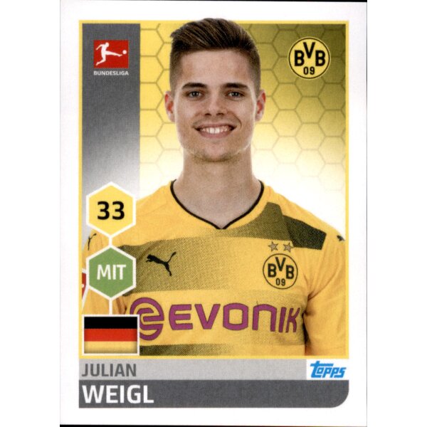 TOPPS Bundesliga 2017/2018 - Sticker 56 - Julian Weigl