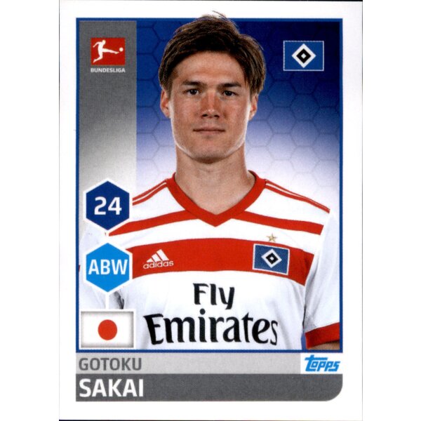 TOPPS Bundesliga 2017/2018 - Sticker 95 - Gotoku Sakai