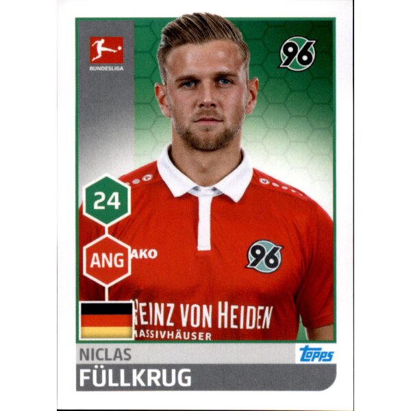 TOPPS Bundesliga 2017/2018 - Sticker 123 - Niclas Füllkrug