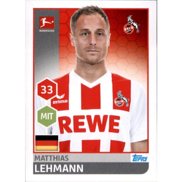 TOPPS Bundesliga 2017/2018 - Sticker 146 - Matthias Lehmann