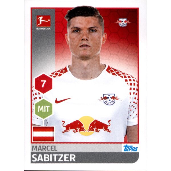 TOPPS Bundesliga 2017/2018 - Sticker 163 - Marcel Sabitzer
