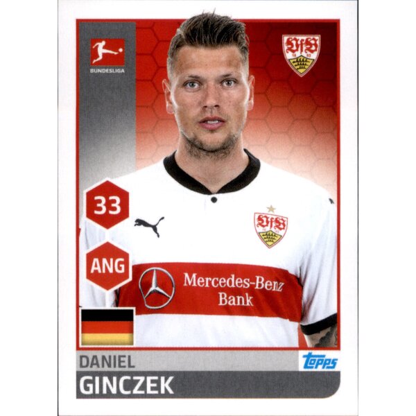 TOPPS Bundesliga 2017/2018 - Sticker 258 - Daniel Ginczek