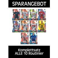 Match Attax 2017/18 alle 10 Routinier 2018 komplett Set