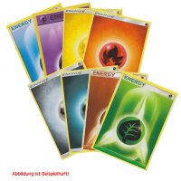 Pokemon - 8 verschiedene Energiekarten