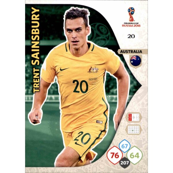 Panini WM Russia 2018 -  Nr. 20 - Trent Sainsbury - Team Mate