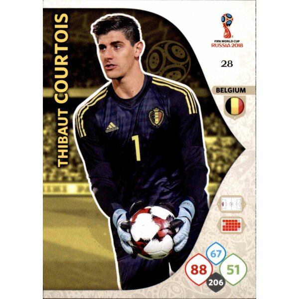 Panini WM Russia 2018 -  Nr. 28 - Thibault Courtois - Team Mate