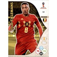 Panini WM Russia 2018 -  Nr. 32 - Youri Telemans - Team Mate