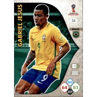 Panini WM Russia 2018 -  Nr. 52 - Gabriel Jesus - Team Mate