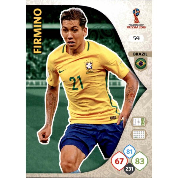 Panini WM Russia 2018 -  Nr. 54 - Roberto Firmino - Team Mate