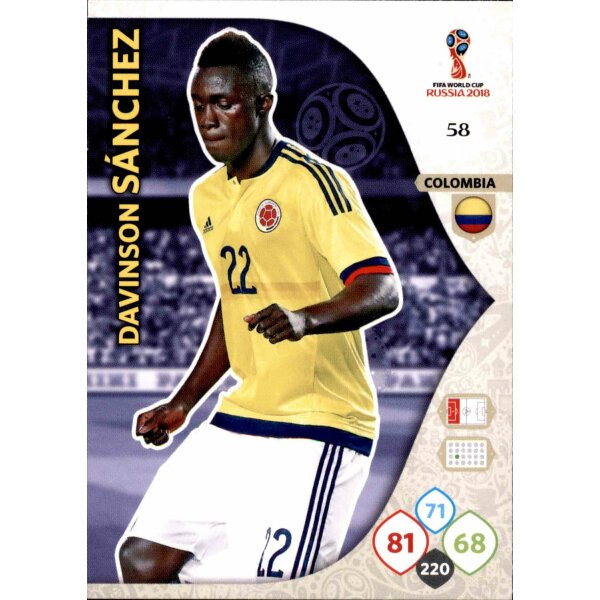 Panini WM Russia 2018 -  Nr. 58 - Davinson Sanchez - Team Mate