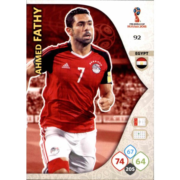 Panini WM Russia 2018 -  Nr. 92 - Ahmed Fathy - Team Mate