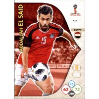 Panini WM Russia 2018 -  Nr. 97 - Abdallah El Said - Team...