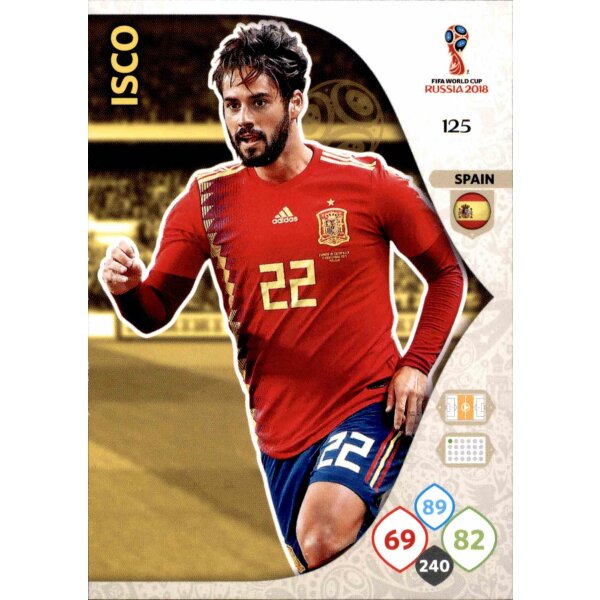 Panini WM Russia 2018 -  Nr. 125 - Isco - Team Mate