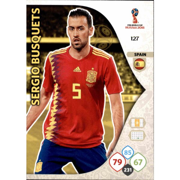 Panini WM Russia 2018 -  Nr. 127 - Sergio Busquets - Team Mate