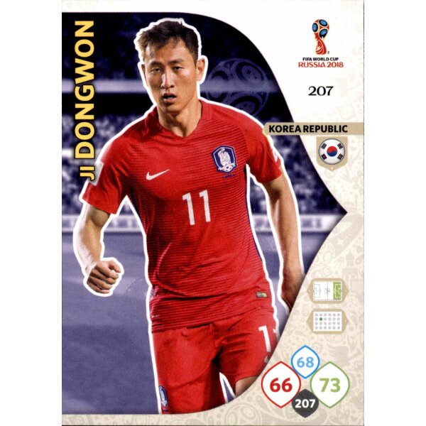 Panini WM Russia 2018 -  Nr. 207 - Ji Dong-Won - Team Mate