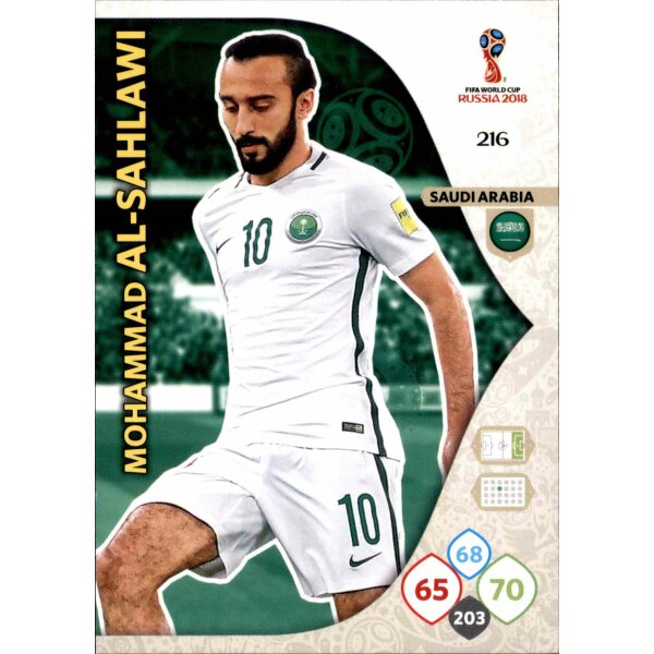 Panini WM Russia 2018 -  Nr. 216 - Mohammad Al-Sahlawi - Team Mate