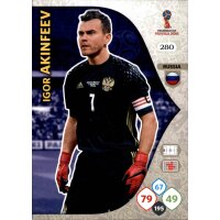 Panini WM Russia 2018 -  Nr. 280 - Igor Akinfeev - Team Mate