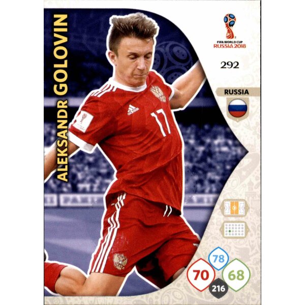 Panini WM Russia 2018 -  Nr. 292 - Aleksandr Golovin - Team Mate